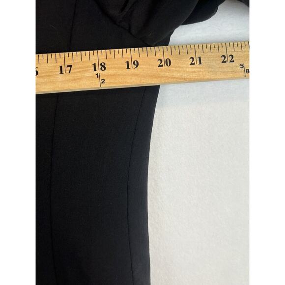 Donna Karan Made In Italy Wool 3 Button Tuxedo Jacket Sz 38R Black - Picture 12 of 13